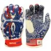 2022 Spiderz HYBRID Batting Gloves: USA Flag