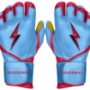 Bruce Bolt PREMIUM PRO BADER Series Long Cuff Batting Gloves: Baby Blue