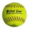 Worth 12" ASA Hot Dot Slowpitch Softballs (Dozen): AHD12CY