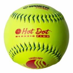 Worth 12" Classic Plus USSSA Hot Dot Slowpitch Softballs (Dozen): UHD12SY