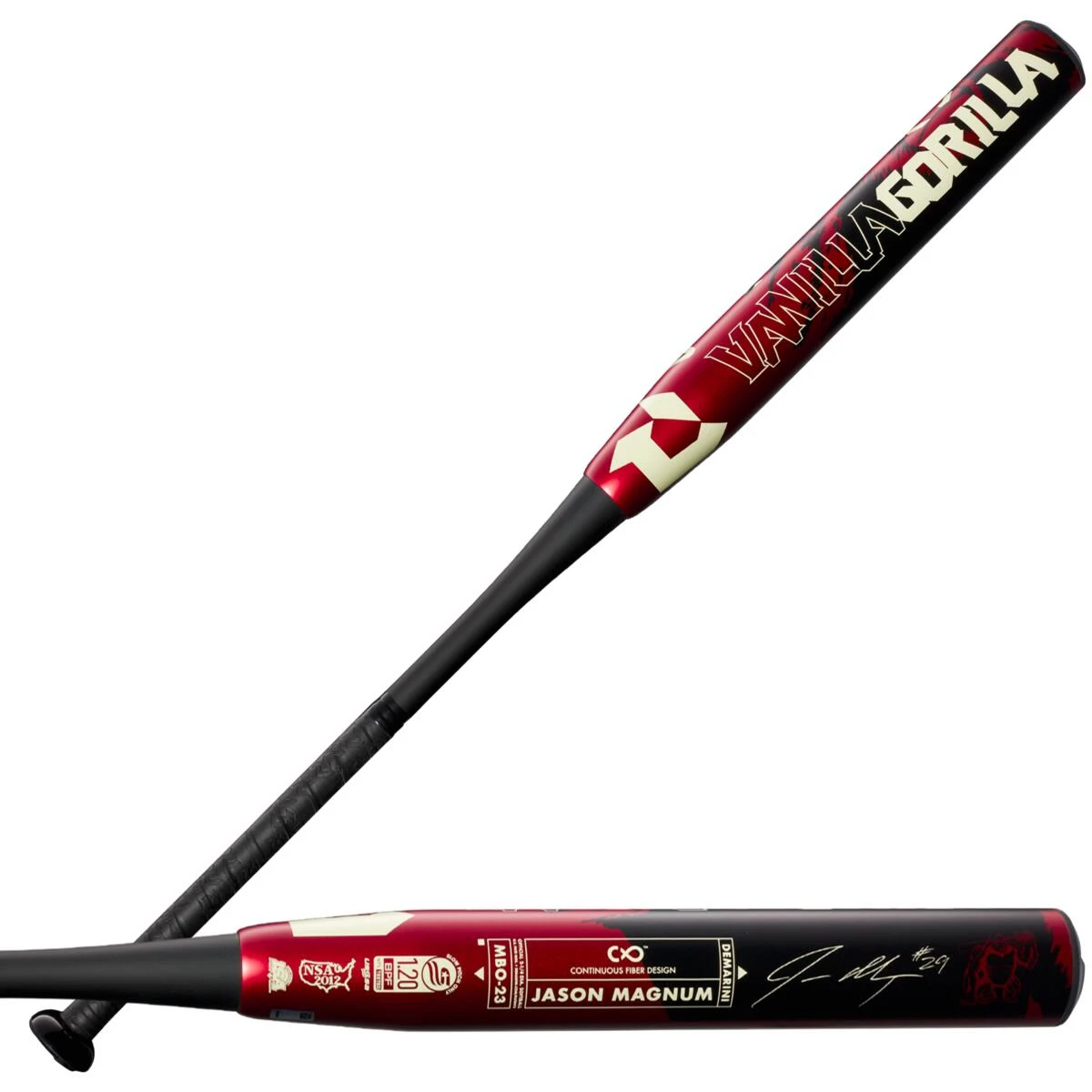 2023 DeMarini Jason Magnum V2 12" USSSA Slowpitch Softball Bat: WBD2413010 - Image 9
