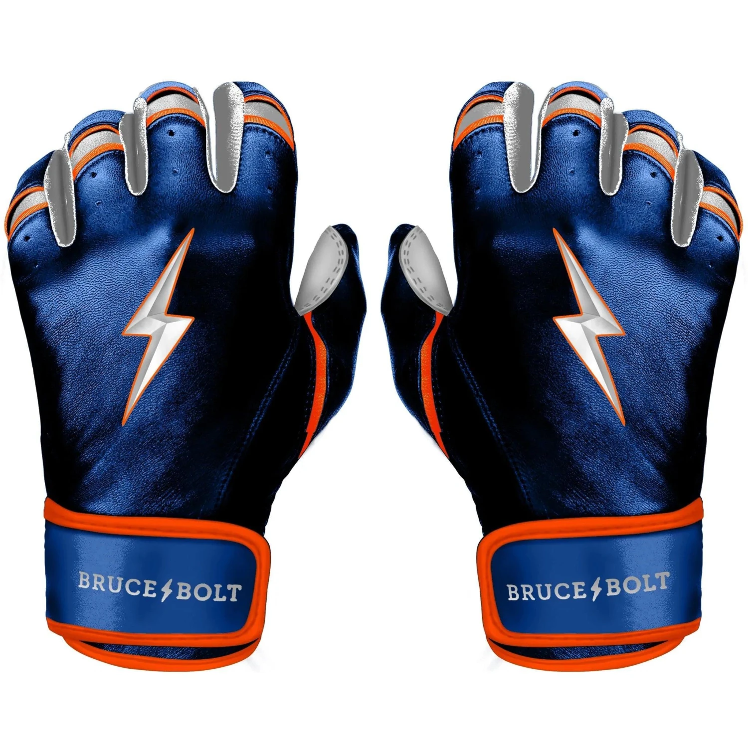 Bruce Bolt PREMIUM PRO NIMMO Short Cuff Batting Gloves: Blue